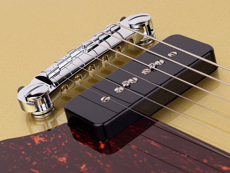 Sire Guitars - L3 P90/gt - Mahogany Electric Guitar L-Style – Gold