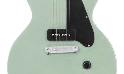 mahogany electric guitar L-style, surf green metallic