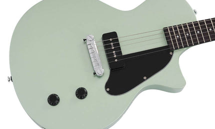 mahogany electric guitar L-style, surf green metallic