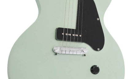 mahogany electric guitar L-style, surf green metallic