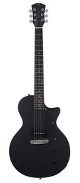 mahogany electric guitar L-style, black satin