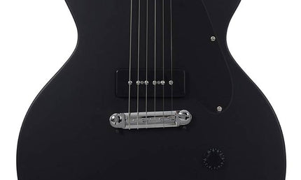 mahogany electric guitar L-style, black satin