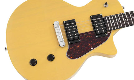 mahogany electric guitar L-style, TV yellow