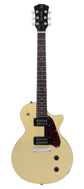 mahogany electric guitar L-style, gold top