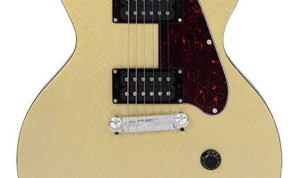 mahogany electric guitar L-style, gold top