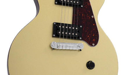 mahogany electric guitar L-style, gold top