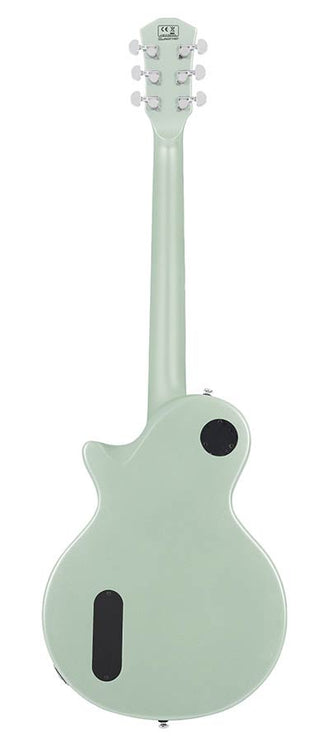 mahogany electric guitar L-style, surf green metallic