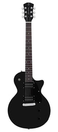 mahogany electric guitar L-style, black satin