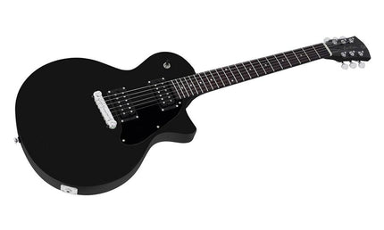 mahogany electric guitar L-style, black satin