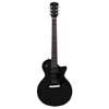 mahogany electric guitar L-style, black satin