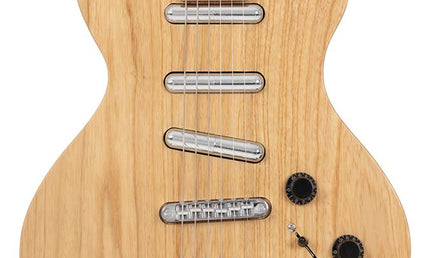 swamp ash + maple electric guitar L-style, natural satin