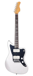 mahogany electric guitar J-style, silver