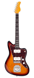 mahogany electric guitar J-style, 3 tone sunburst