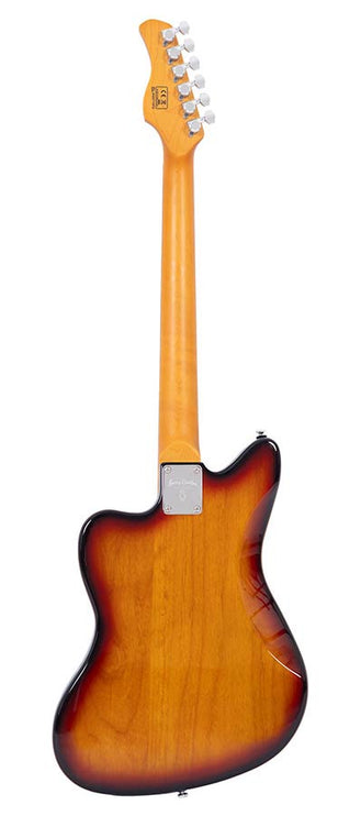 mahogany electric guitar J-style, 3 tone sunburst