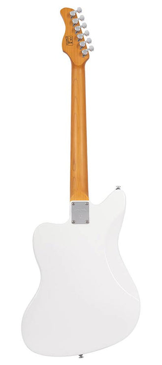 mahogany electric guitar J-style, white