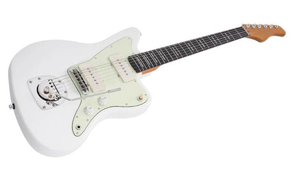 mahogany electric guitar J-style, white