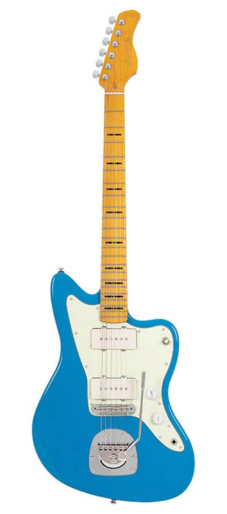 mahogany electric guitar J-style, BLUE