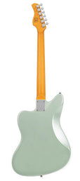 mahogany electric guitar J-style, surf green metallic