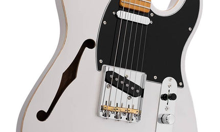 alder + ash chambered electric guitar T-style, silver