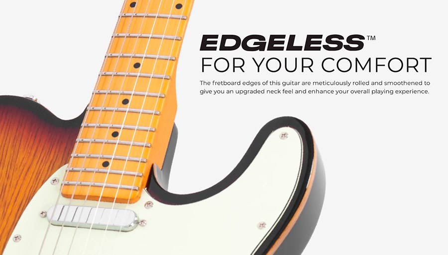 Sire Guitars - T7tv/sv - Alder + Ash Chambered Electric Guitar T-Style – Silver