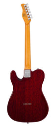 alder + ash chambered electric guitar T-style, see through red