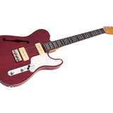 Sire Guitars - T7tm/str - Alder + Ash Chambered Electric Guitar T-Style – Through Red
