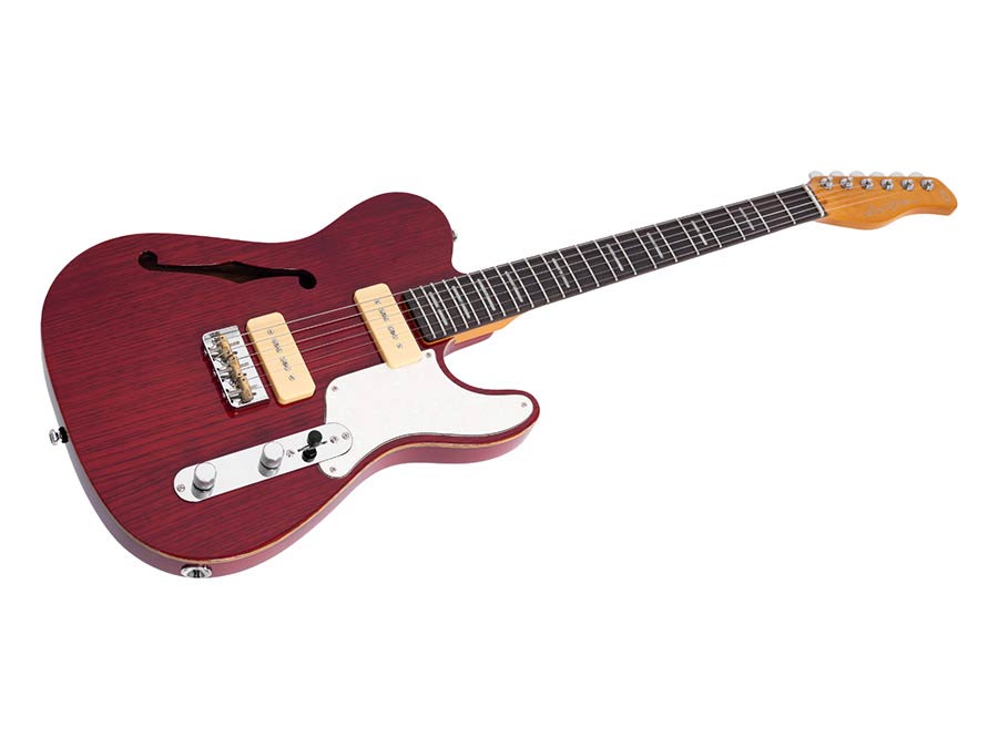 Sire Guitars - T7tm/str - Alder + Ash Chambered Electric Guitar T-Style – Through Red