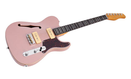 alder + ash chambered electric guitar T-style, rosegold