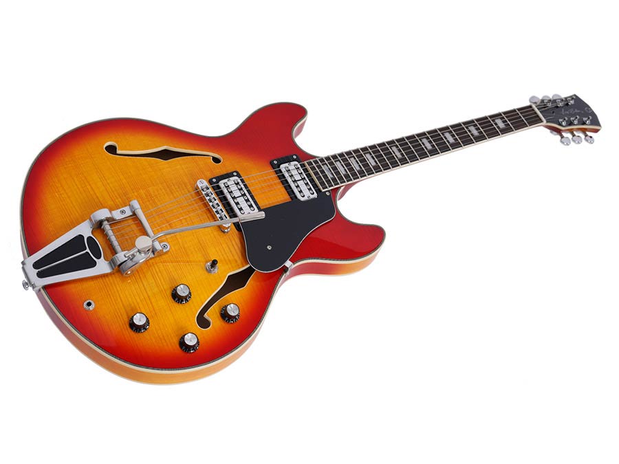 Sire Guitars - H7t/cs - Electric Archtop Guitar with Tremolo – Cherry Sunburst