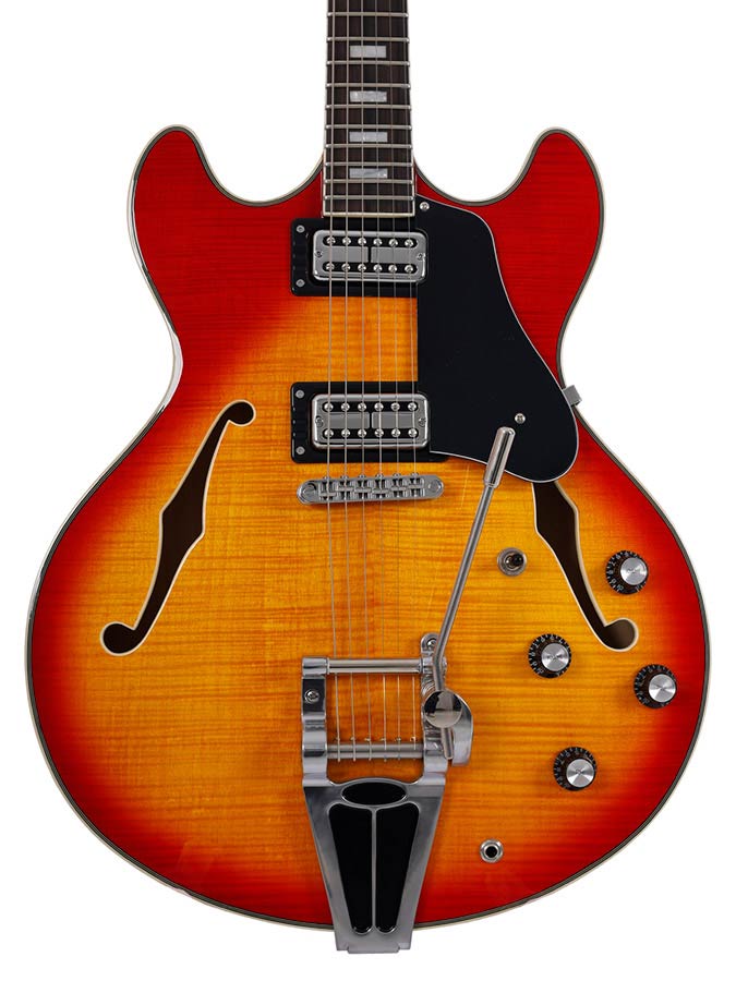 Sire Guitars - H7t/cs - Electric Archtop Guitar with Tremolo – Cherry Sunburst