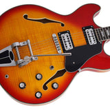 Sire Guitars - H7t/cs - Electric Archtop Guitar with Tremolo – Cherry Sunburst