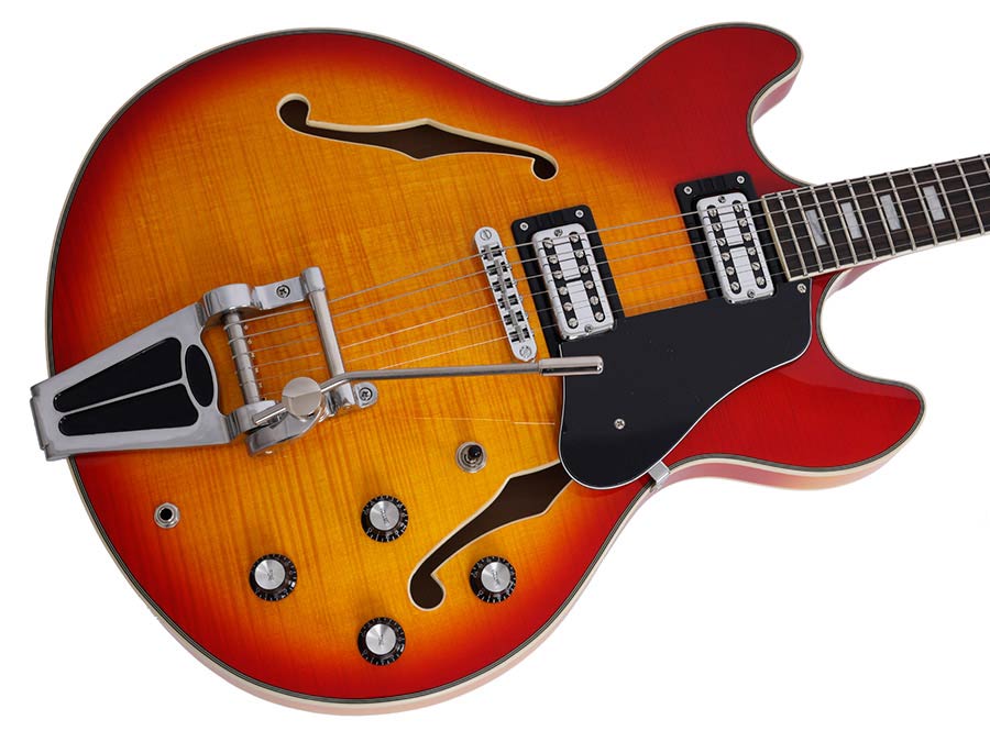 Sire Guitars - H7t/cs - Electric Archtop Guitar with Tremolo – Cherry Sunburst