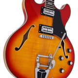 Sire Guitars - H7t/cs - Electric Archtop Guitar with Tremolo – Cherry Sunburst