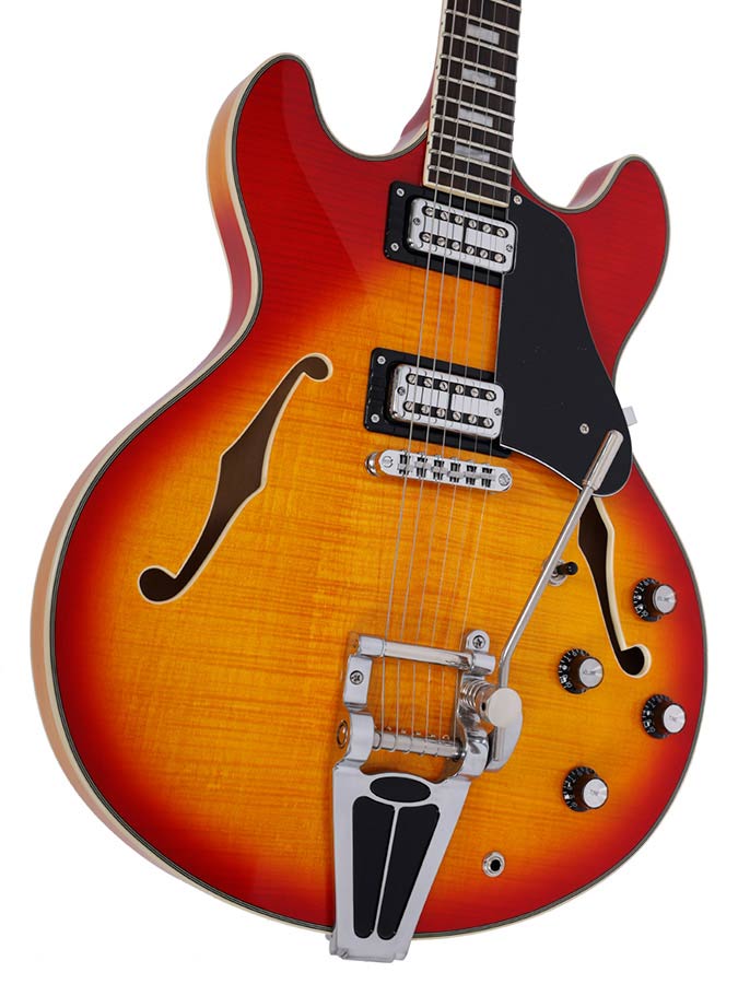 Sire Guitars - H7t/cs - Electric Archtop Guitar with Tremolo – Cherry Sunburst