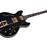 Sire Guitars - H7t/bk - Electric Archtop Guitar with Tremolo – Tremolo, Black