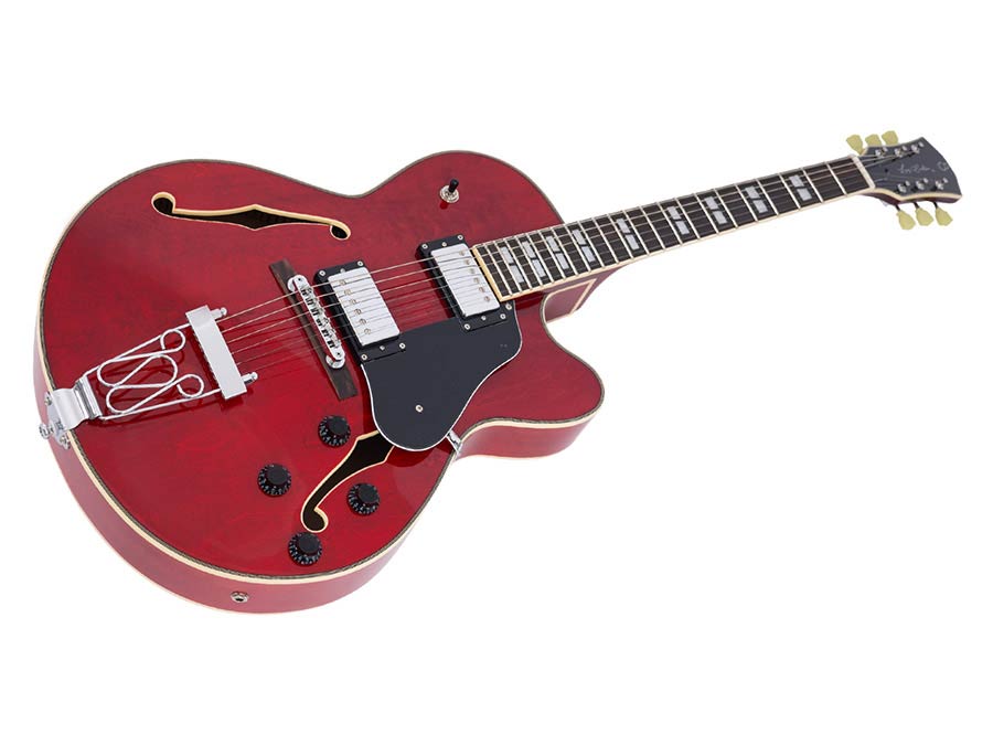 Sire Guitars - H7f/str - Electric Archtop Guitar – Through Red