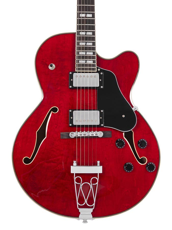Sire Guitars - H7f/str - Electric Archtop Guitar – Through Red