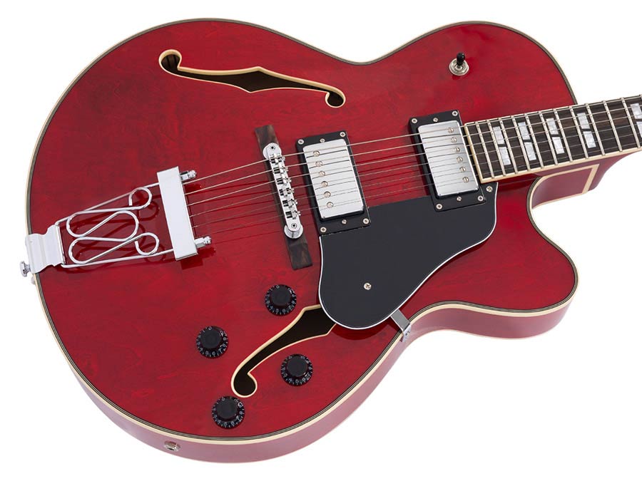Sire Guitars - H7f/str - Electric Archtop Guitar – Through Red