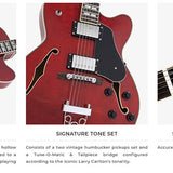 Sire Guitars - H7f/str - Electric Archtop Guitar – Through Red