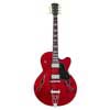 electric archtop guitar, see through red