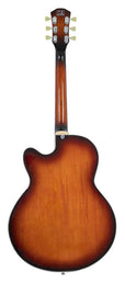 electric archtop guitar, tobacco burst