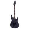 mahogany + ash electric guitar, transparent black satin