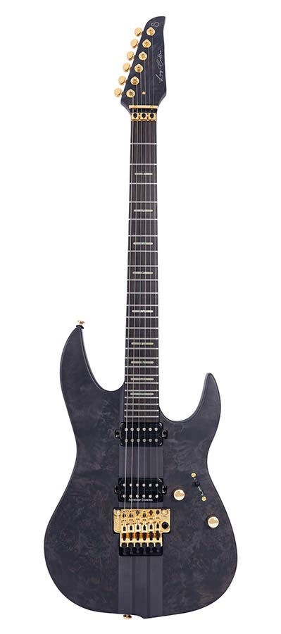 Sire Guitars - X10/TBKS - alder + poplar burl neck-through electric guitar, transparent black satin, incl – Transparent Black