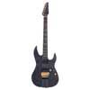 alder + poplar burl neck-through electric guitar, transparent black satin, incl. gigbag