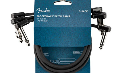 Blockchain 24" patch cable, 3-pack, angle/angle