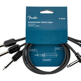 Fender - 990825013 - Blockchain 16" Patch Cable, 3-Pack, Straight/Angled
