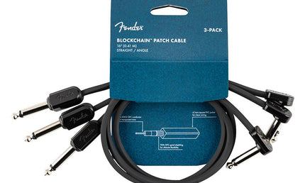 Blockchain 16" patch cable, 3-pack, straight/angled