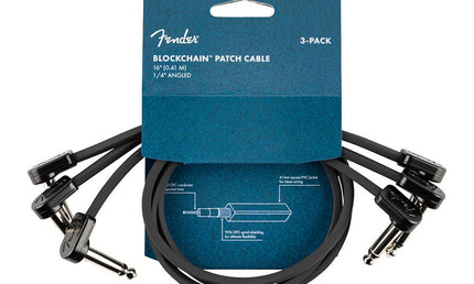 Blockchain 16" patch cable, 3-pack, angle/angle