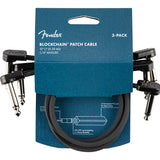 Fender - 990825010 - Blockchain 12" Patch Cable, 3-Pack, Angle/Angle