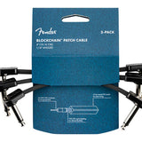 Fender - 990825007 - Blockchain 4" Patch Cable, 3-Pack, Angle/Angle